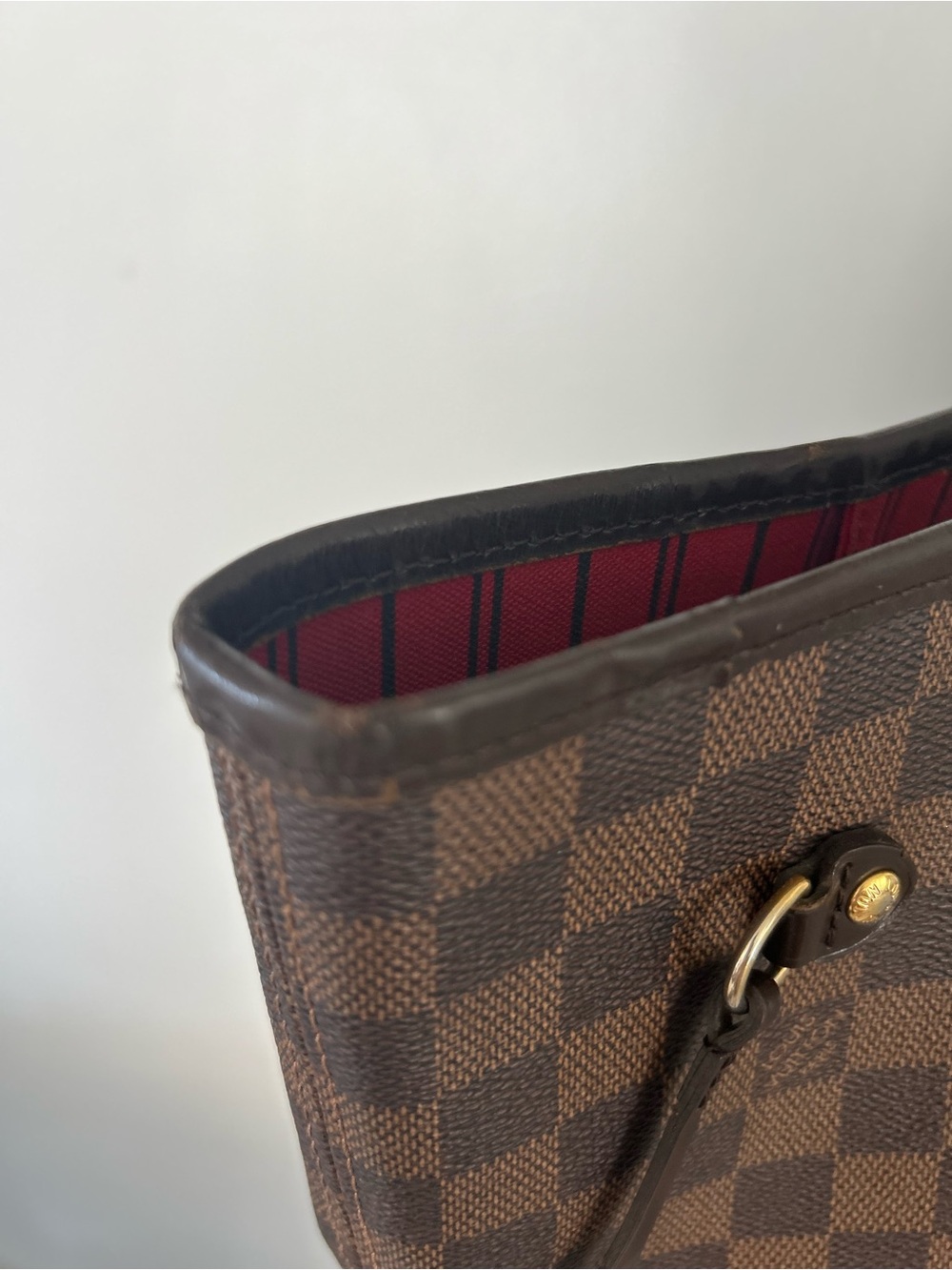 Louis Vuitton Brown Damier Ebene Neverfull mm Tote - Picture 5 of 16